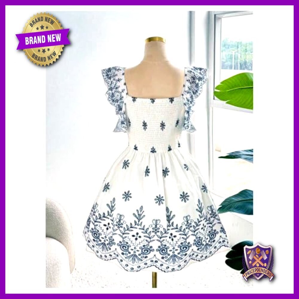 Plus Size Vintage Floral Cap Sleeve Dress Shirred Ruffle A-Line Casual - Picture 3 of 5